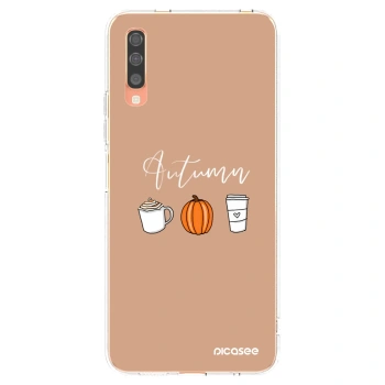 Picasee silikonový průhledný obal pro Samsung Galaxy A70 A705F - Autumn