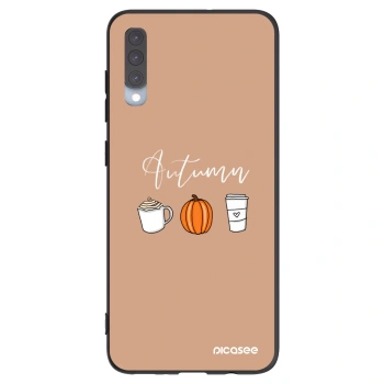 Picasee silikonový černý obal pro Samsung Galaxy A70 A705F - Autumn