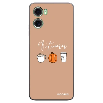 Picasee silikonový černý obal pro Motorola Moto G06 - Autumn
