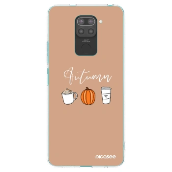 Picasee silikonový černý obal pro Xiaomi Redmi Note 9 - Autumn