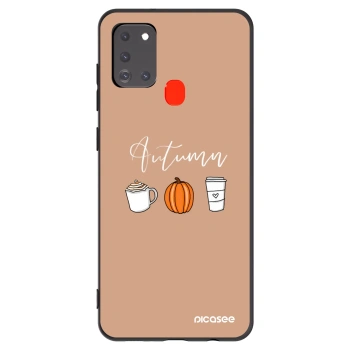 Picasee silikonový černý obal pro Samsung Galaxy A21s - Autumn