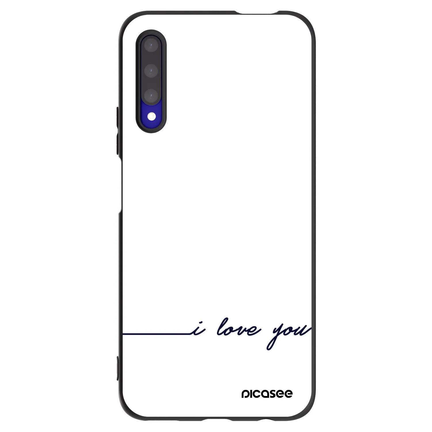 Picasee silikonový černý obal pro Honor 9X Pro - Miluji tě
