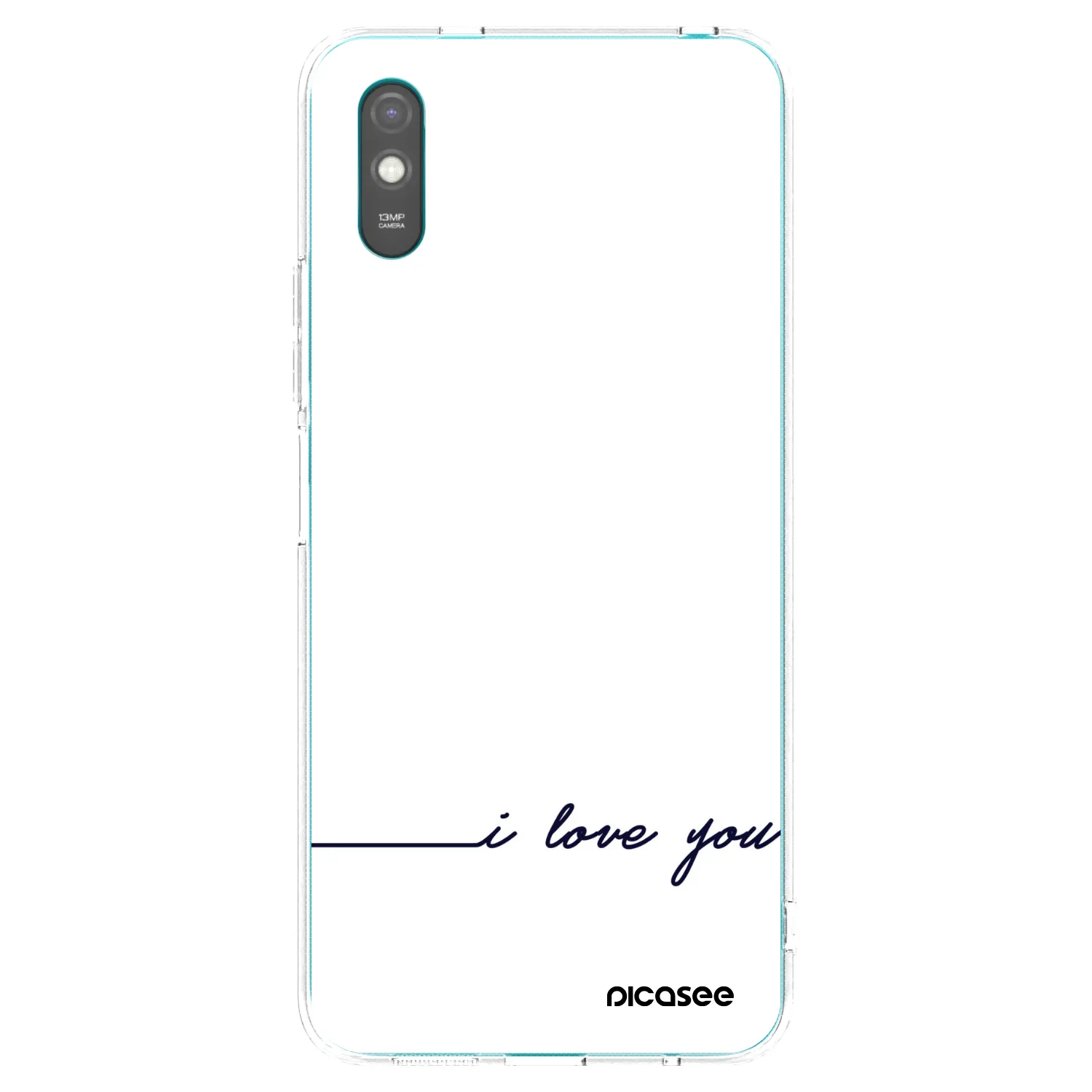 Picasee silikonový průhledný obal pro Xiaomi Redmi 9A - Miluji tě