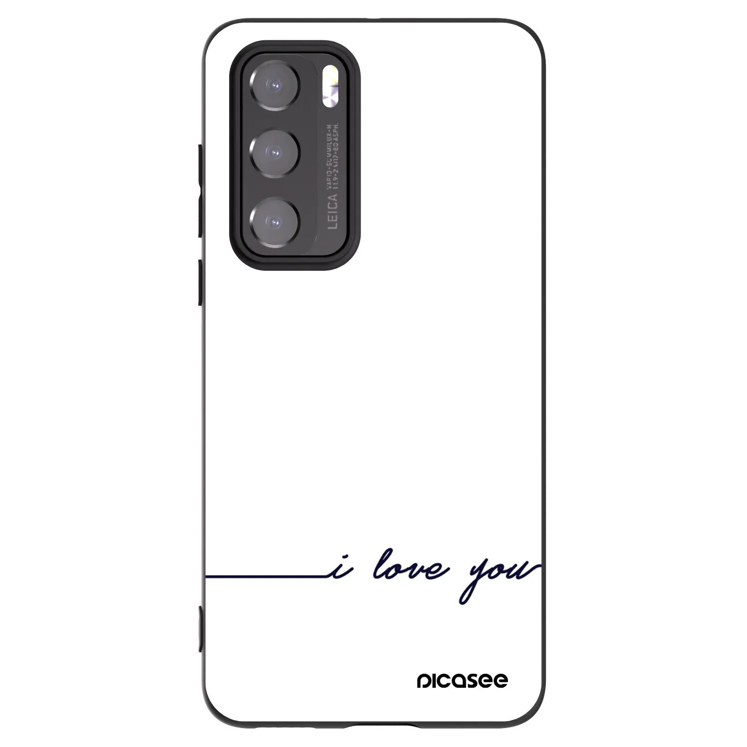 Picasee silikonový černý obal pro Huawei P40 - Miluji tě