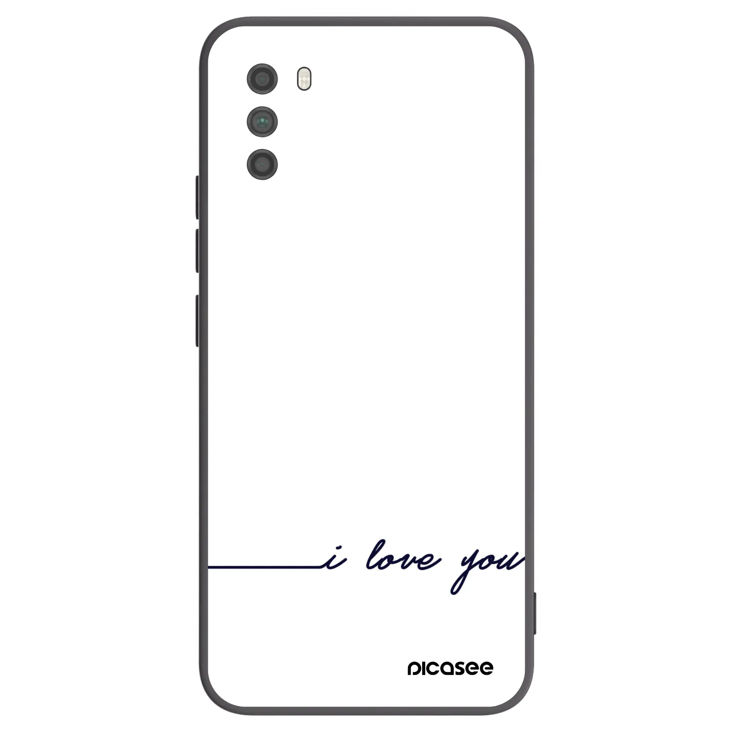 Picasee silikonový černý obal pro Xiaomi Poco M3 - Miluji tě