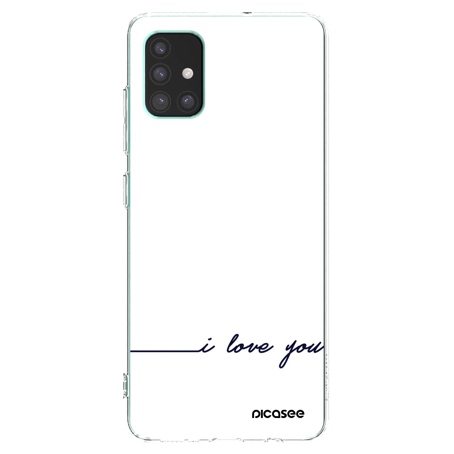 Picasee silikonový průhledný obal pro Samsung Galaxy M51 M515F - Miluji tě