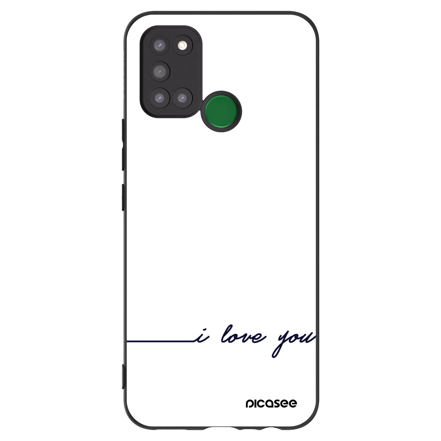 Picasee silikonový černý obal pro Realme 7i - Miluji tě
