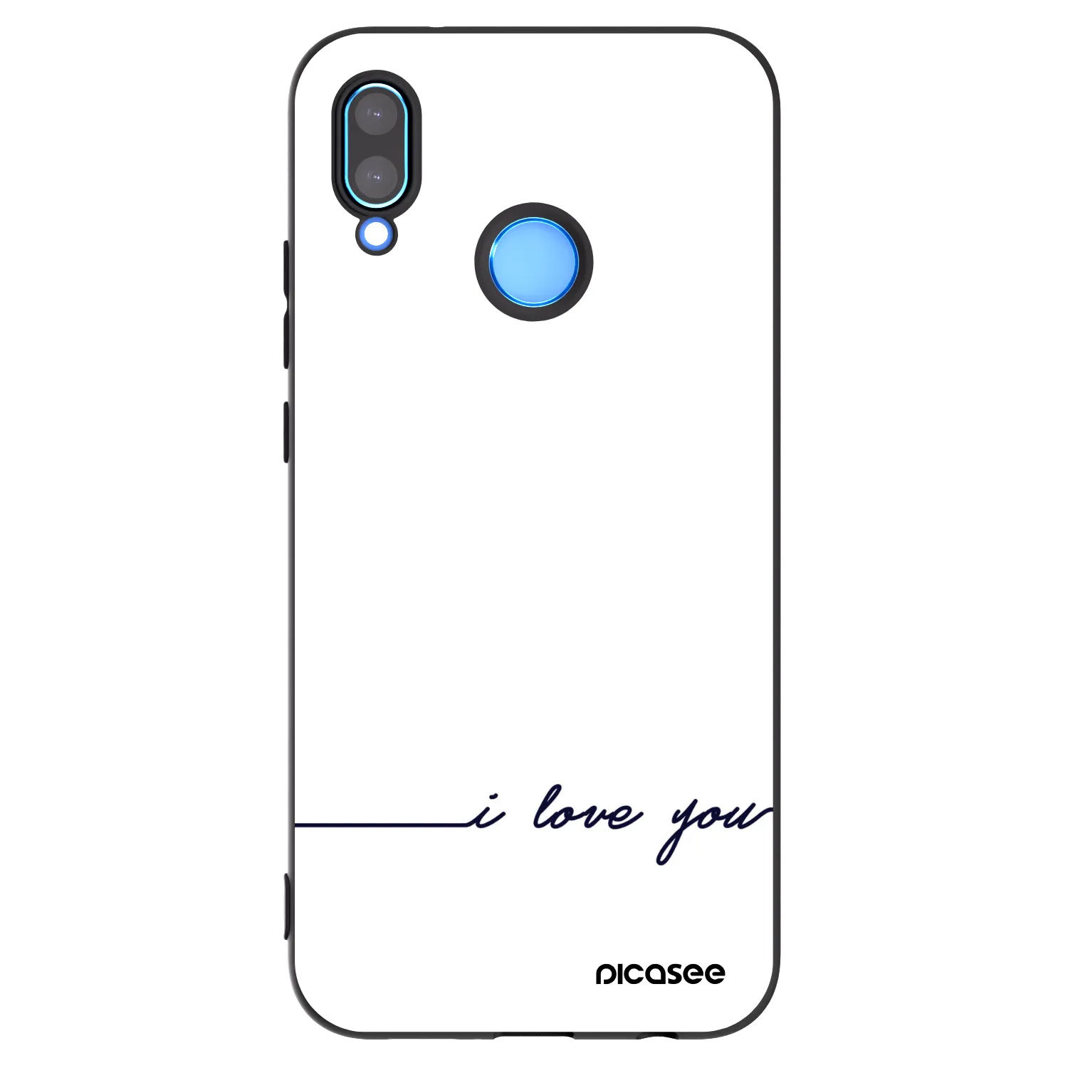 Picasee silikonový černý obal pro Huawei P20 Lite - Miluji tě