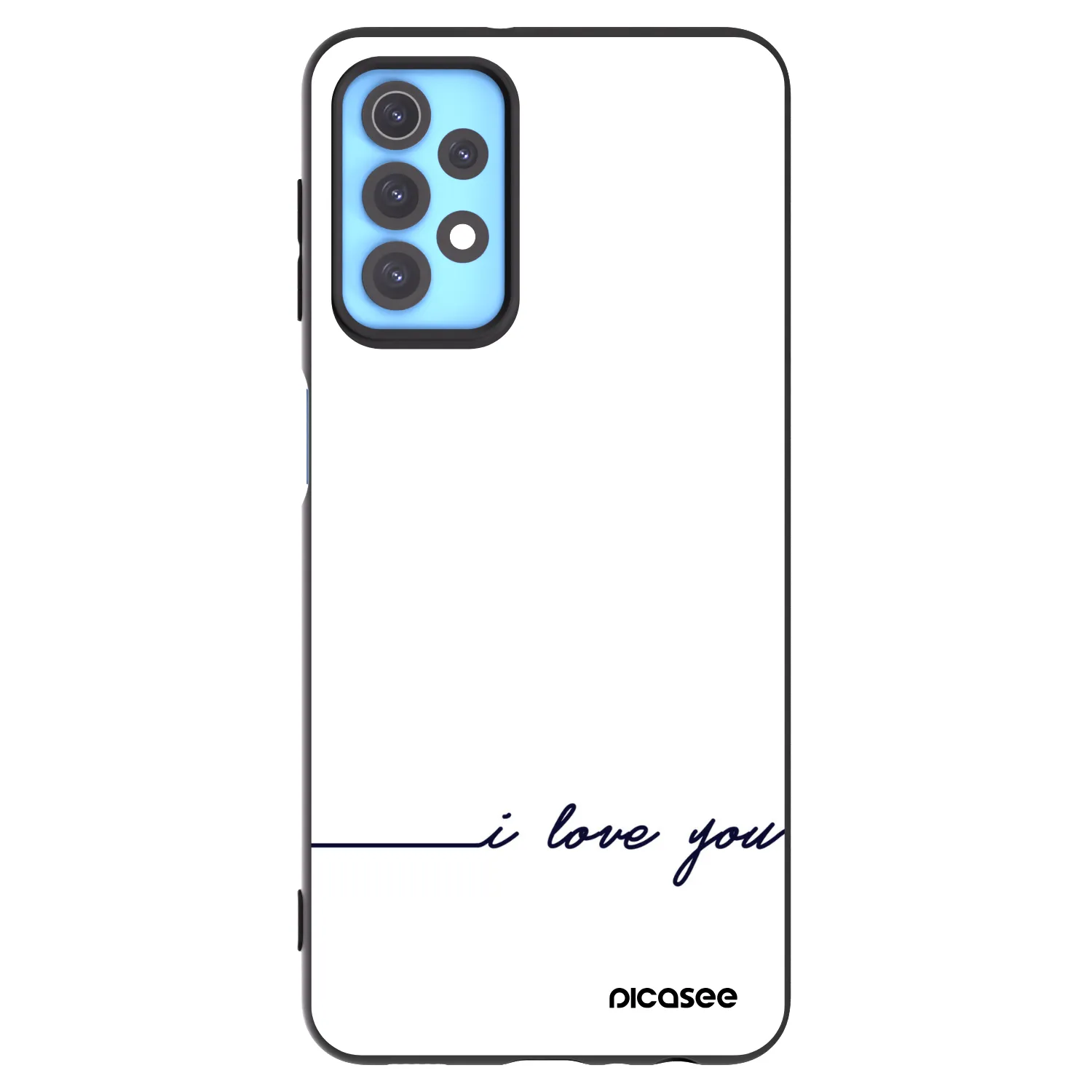 Picasee silikonový černý obal pro Samsung Galaxy A32 4G SM-A325F - Miluji tě