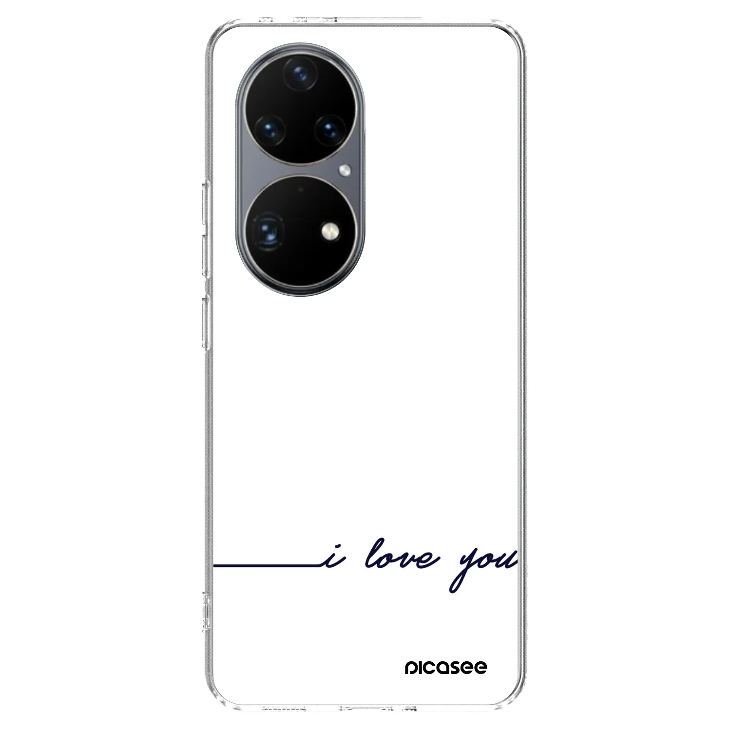 Picasee silikonový průhledný obal pro Huawei P50 - Miluji tě