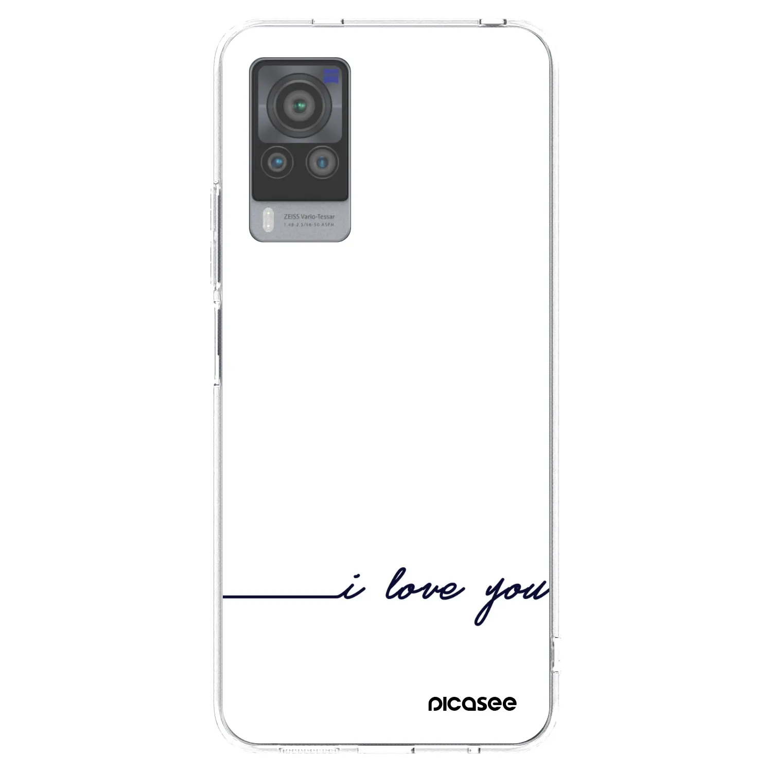 Picasee silikonový průhledný obal pro Vivo X60 Pro 5G - Miluji tě