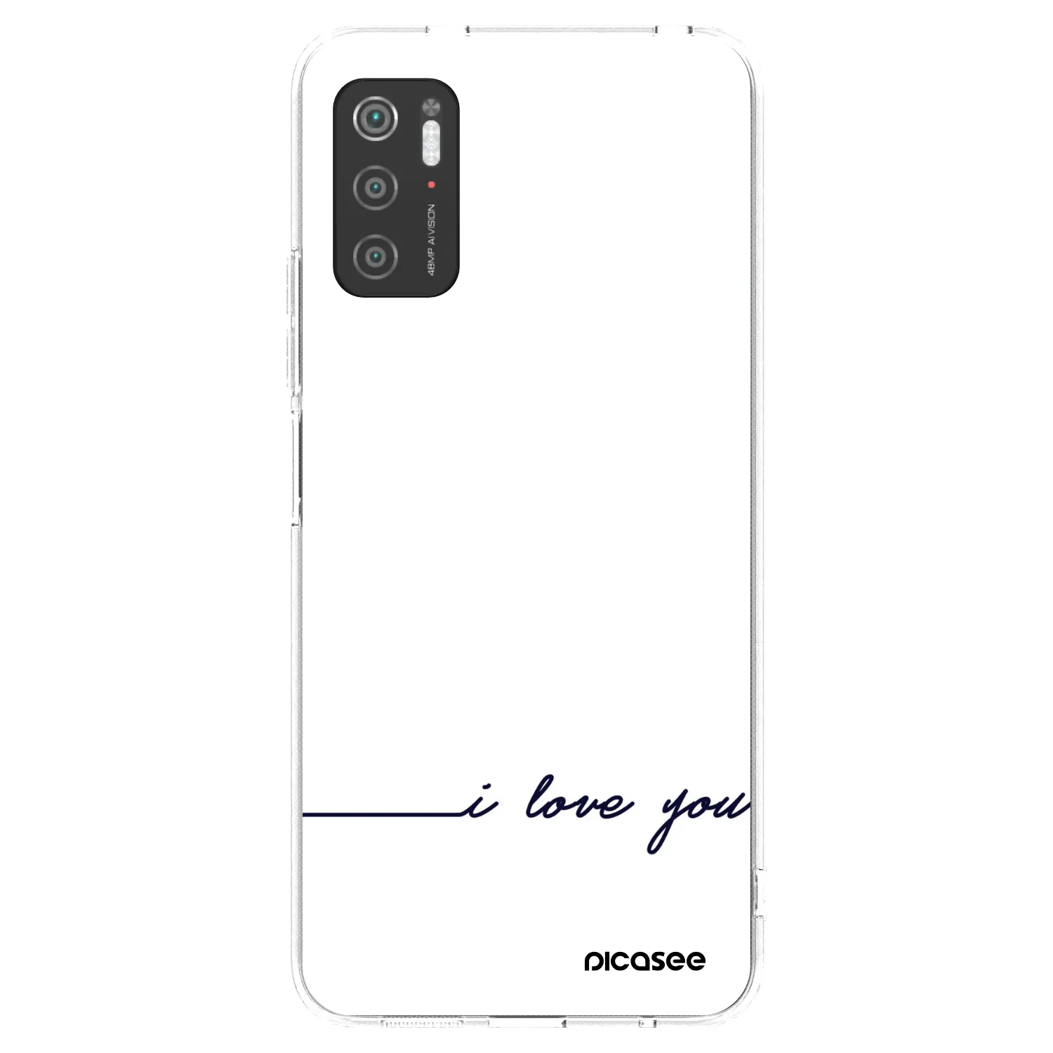 Picasee silikonový průhledný obal pro Xiaomi Poco M3 Pro 5G - Miluji tě