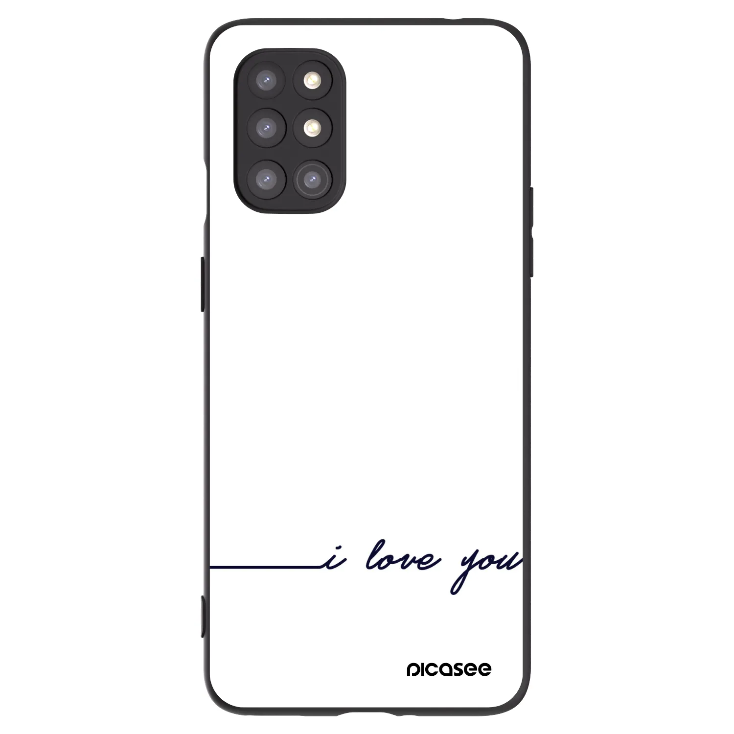 Picasee silikonový černý obal pro OnePlus 8T - Miluji tě