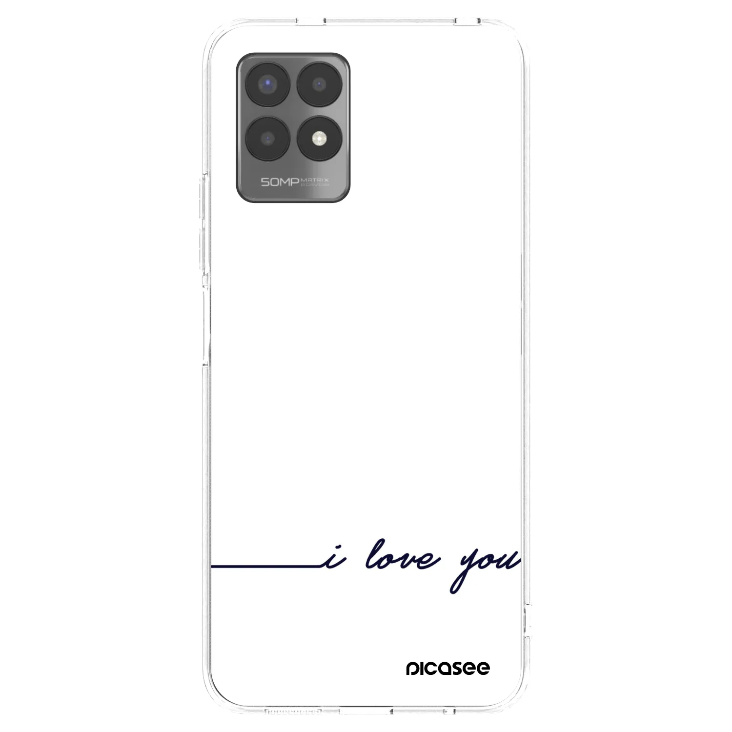 Picasee silikonový průhledný obal pro Realme 8i - Miluji tě