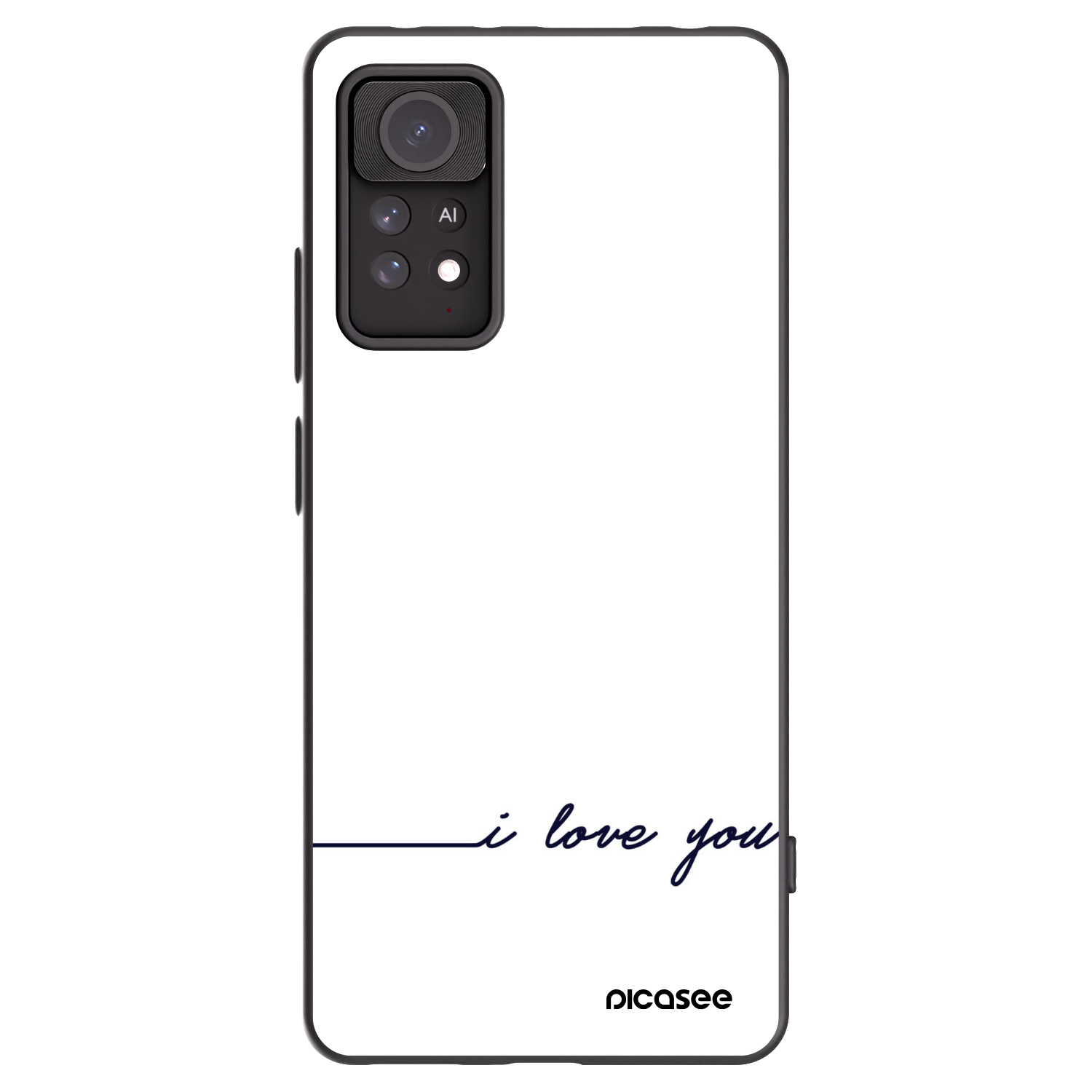 Picasee silikonový černý obal pro Xiaomi Redmi Note 11 Pro - Miluji tě