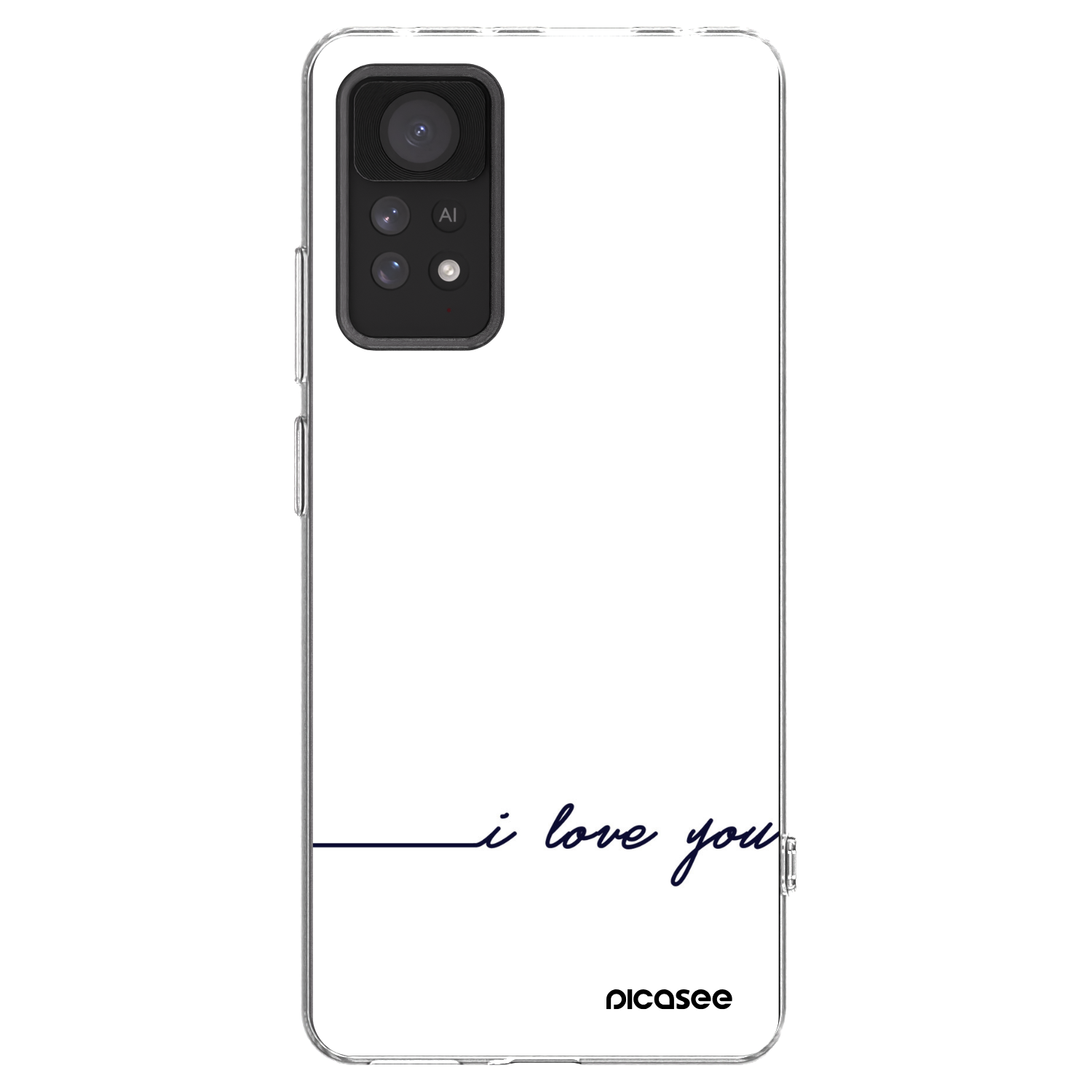 Picasee silikonový průhledný obal pro Xiaomi Redmi Note 11 Pro - Miluji tě
