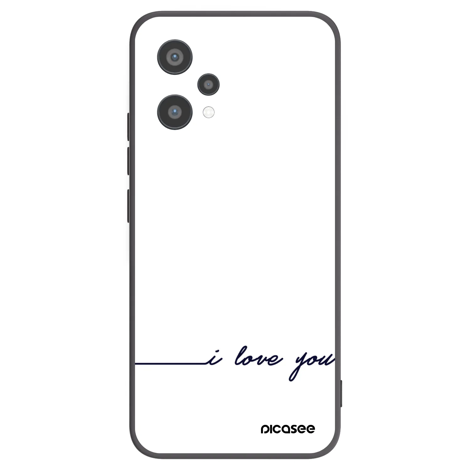 Picasee silikonový černý obal pro Realme 9 Pro 5G - Miluji tě
