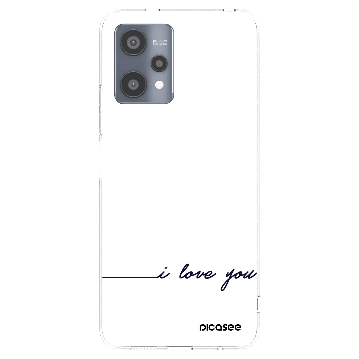 Picasee silikonový průhledný obal pro Realme 9 Pro 5G - Miluji tě