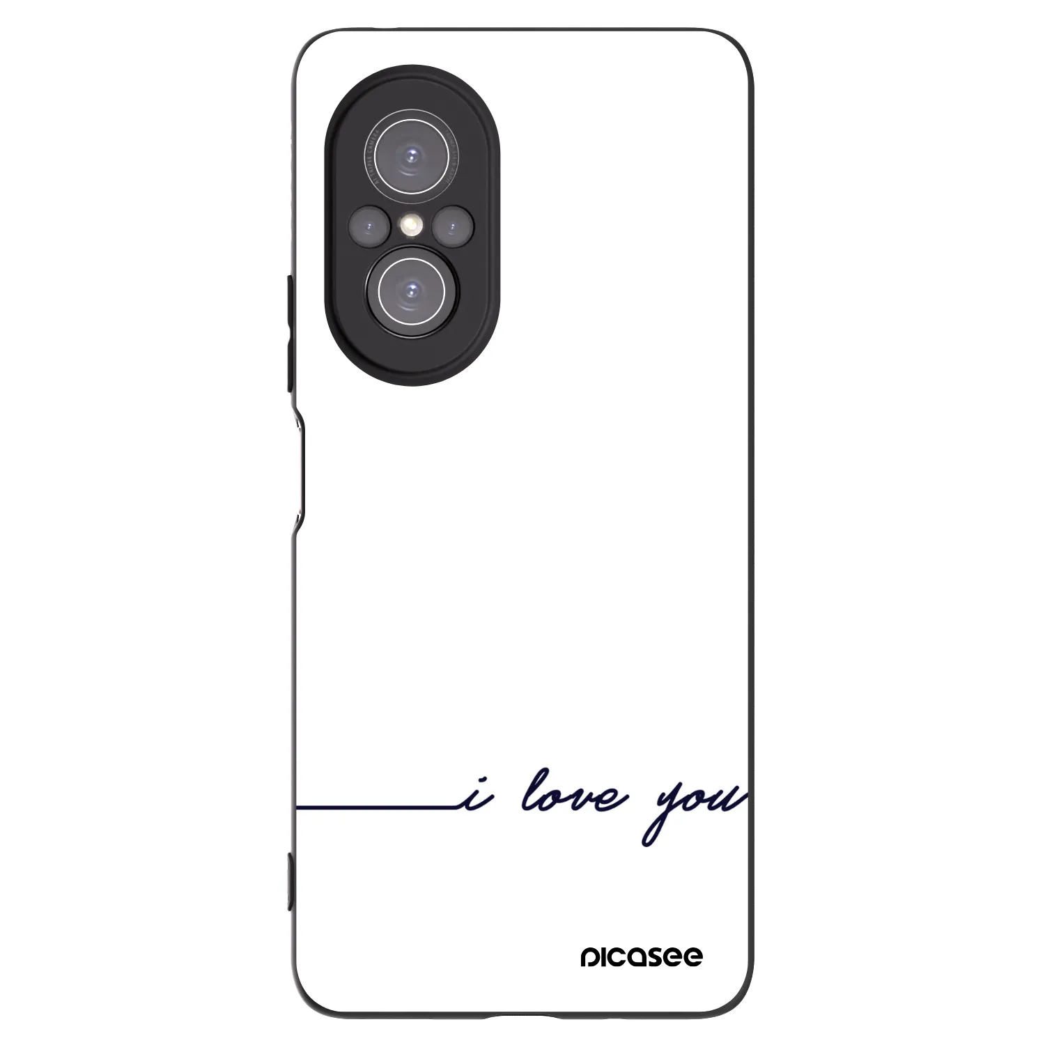 Picasee silikonový černý obal pro Huawei Nova 9 SE - Miluji tě