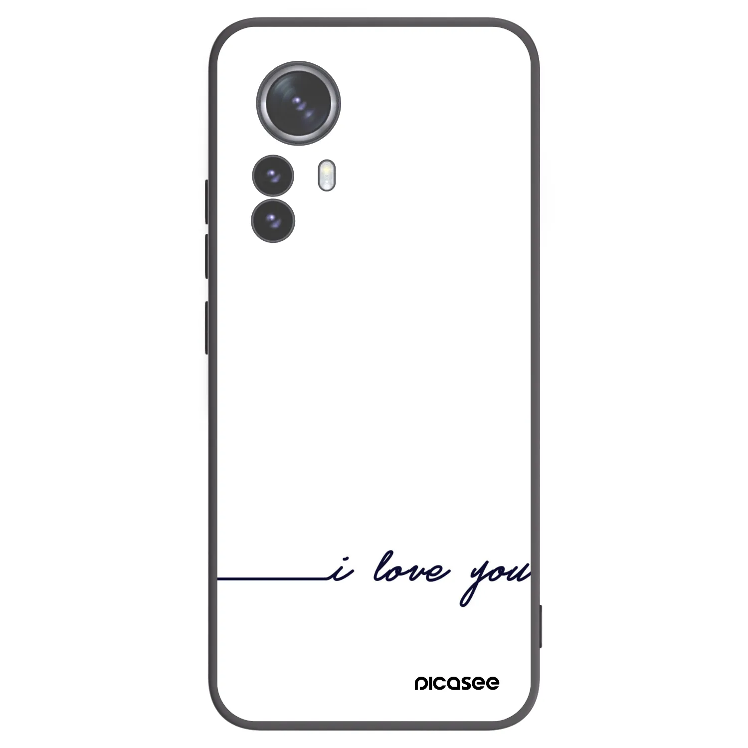 Picasee silikonový černý obal pro Xiaomi 12 Pro - Miluji tě
