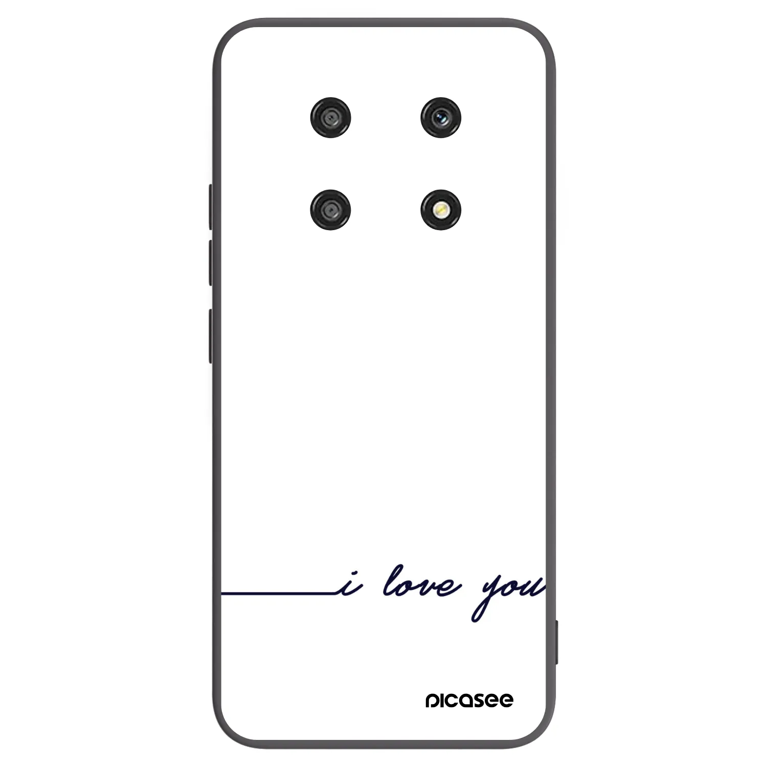 Picasee silikonový černý obal pro Honor Magic4 Lite 5G - Miluji tě