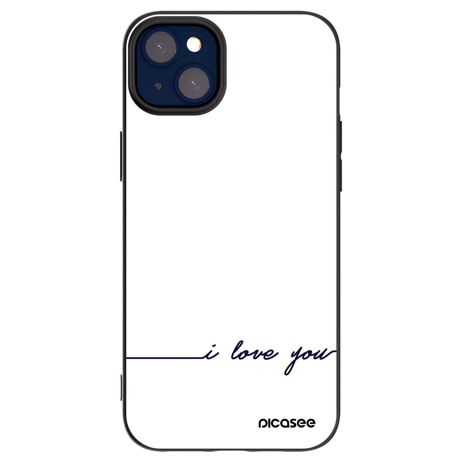 Picasee silikonový černý obal pro Apple iPhone 14 Plus - Miluji tě