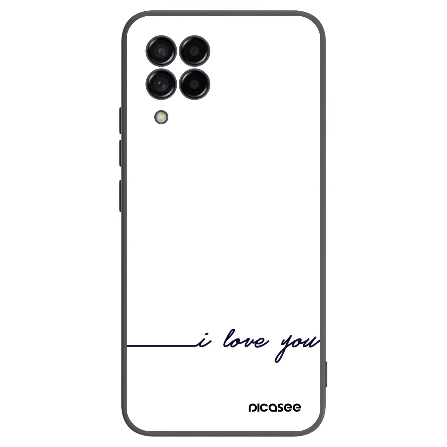 Picasee silikonový černý obal pro Samsung Galaxy M53 5G - Miluji tě