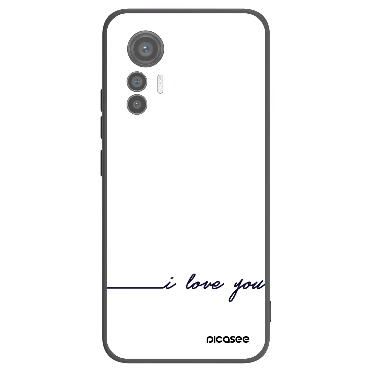 Picasee silikonový černý obal pro Xiaomi 12 Lite - Miluji tě