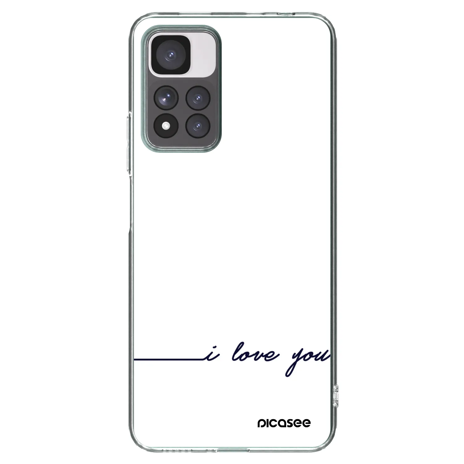 Picasee silikonový průhledný obal pro Xiaomi Redmi Note 11 Pro+ 5G - Miluji tě
