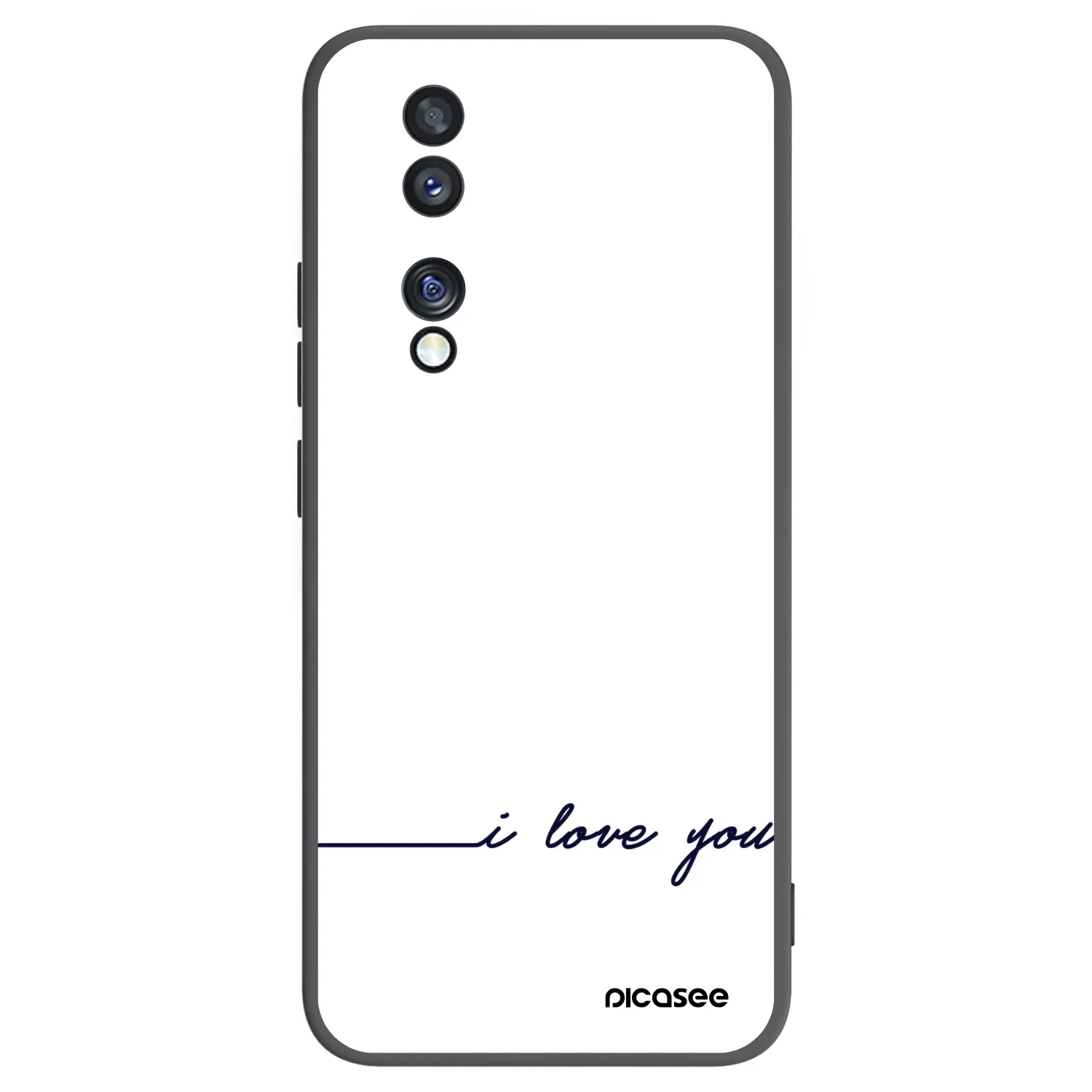 Picasee silikonový černý obal pro Honor 70 - Miluji tě