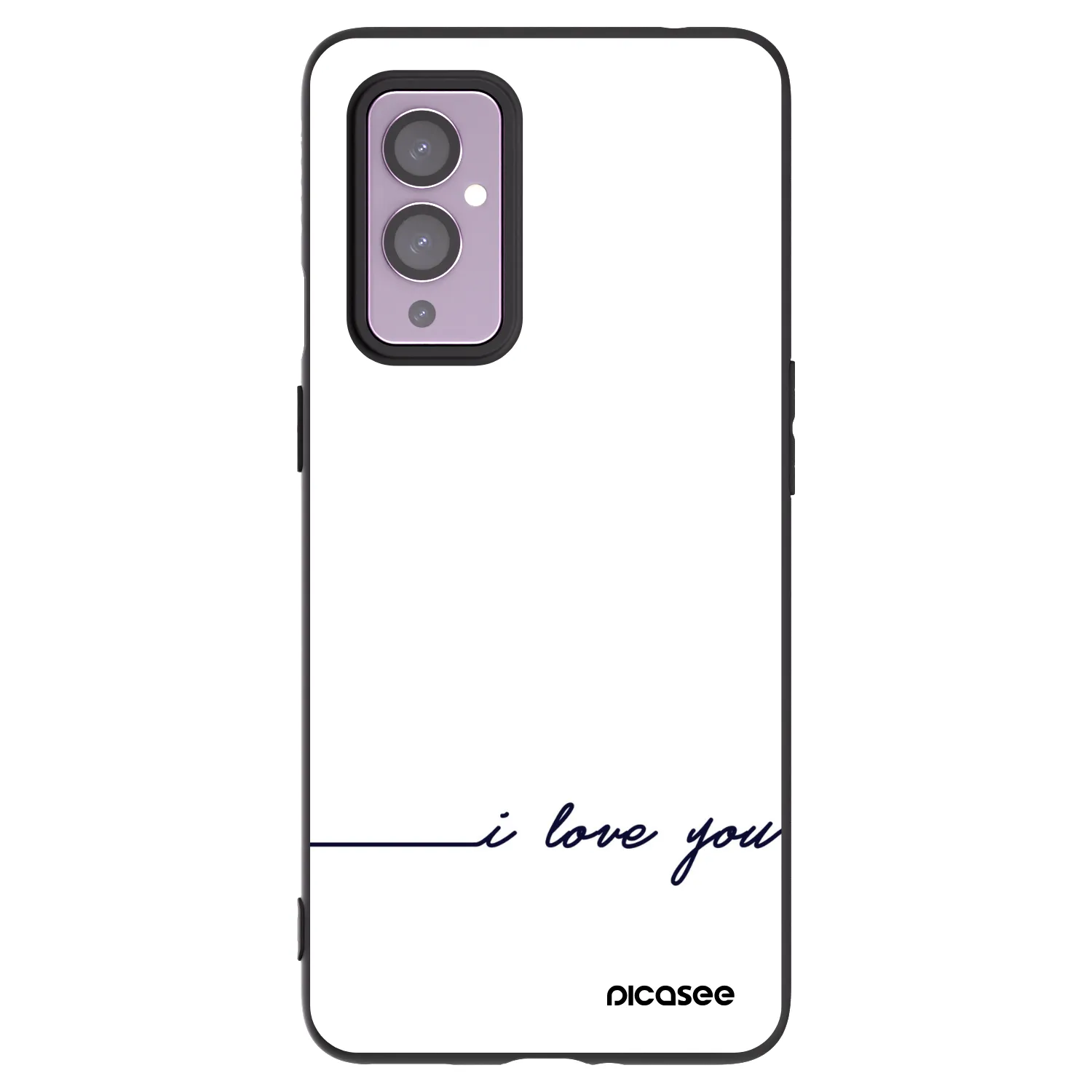 Picasee silikonový černý obal pro OnePlus 9 - Miluji tě