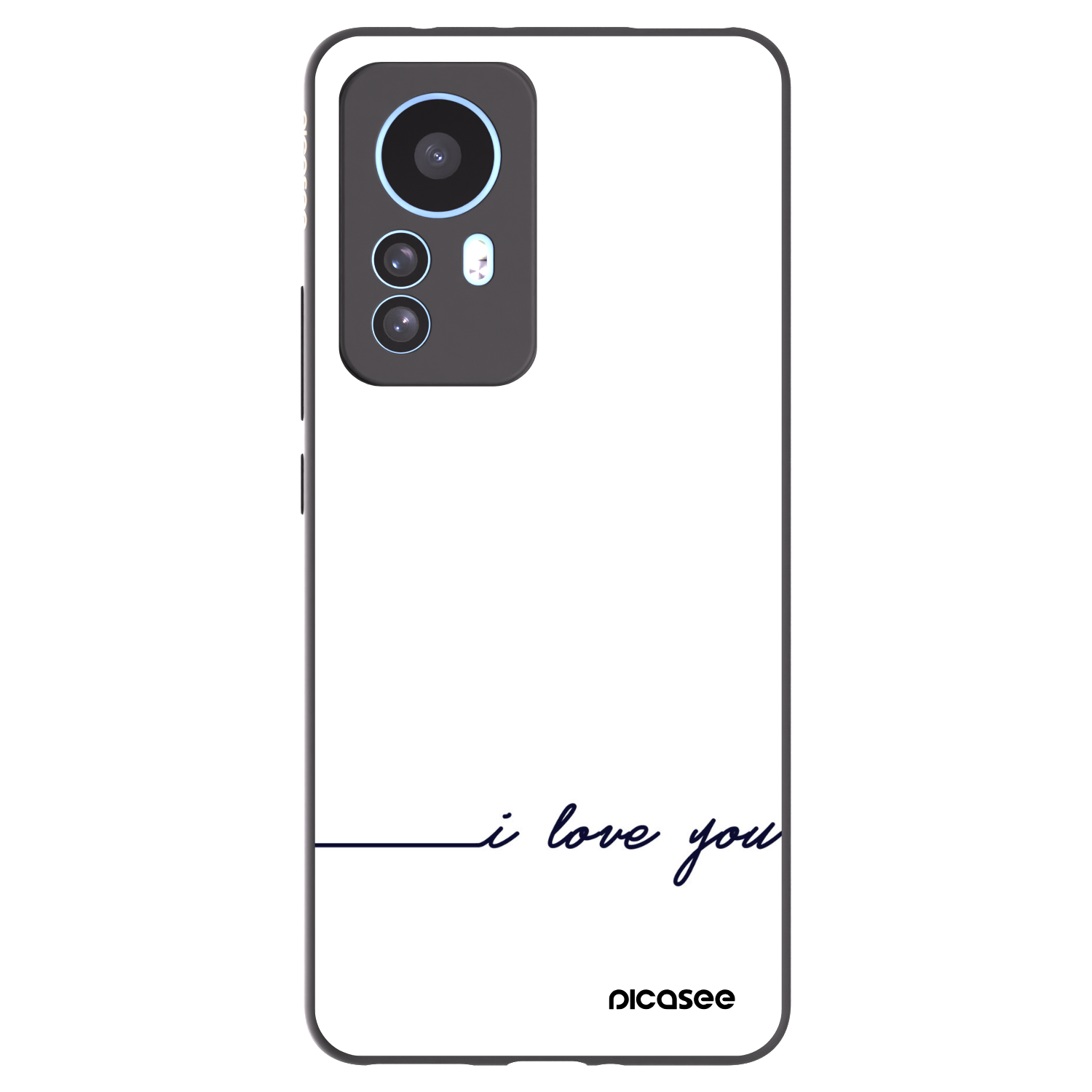 Picasee silikonový černý obal pro Xiaomi 12T Pro - Miluji tě