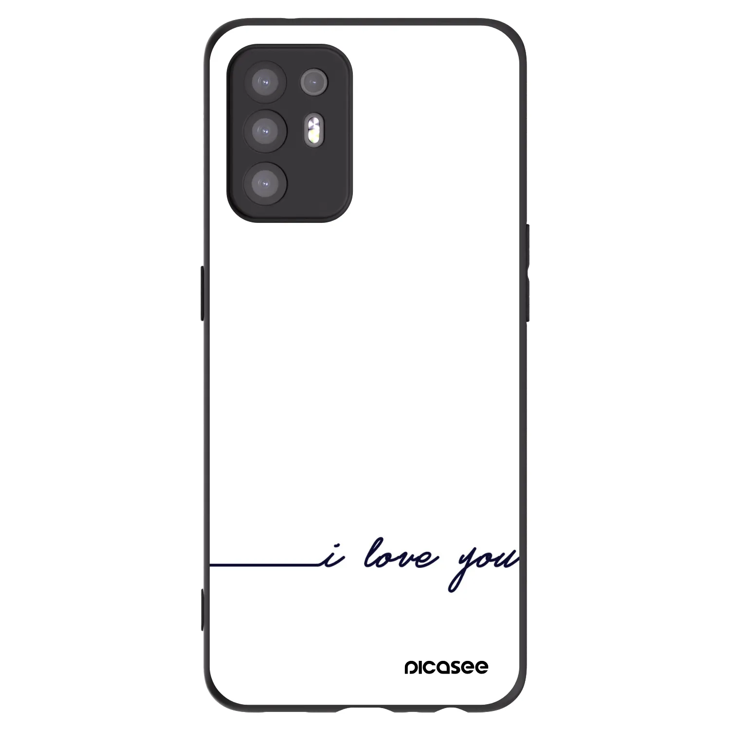 Picasee silikonový černý obal pro OPPO A94 5G - Miluji tě