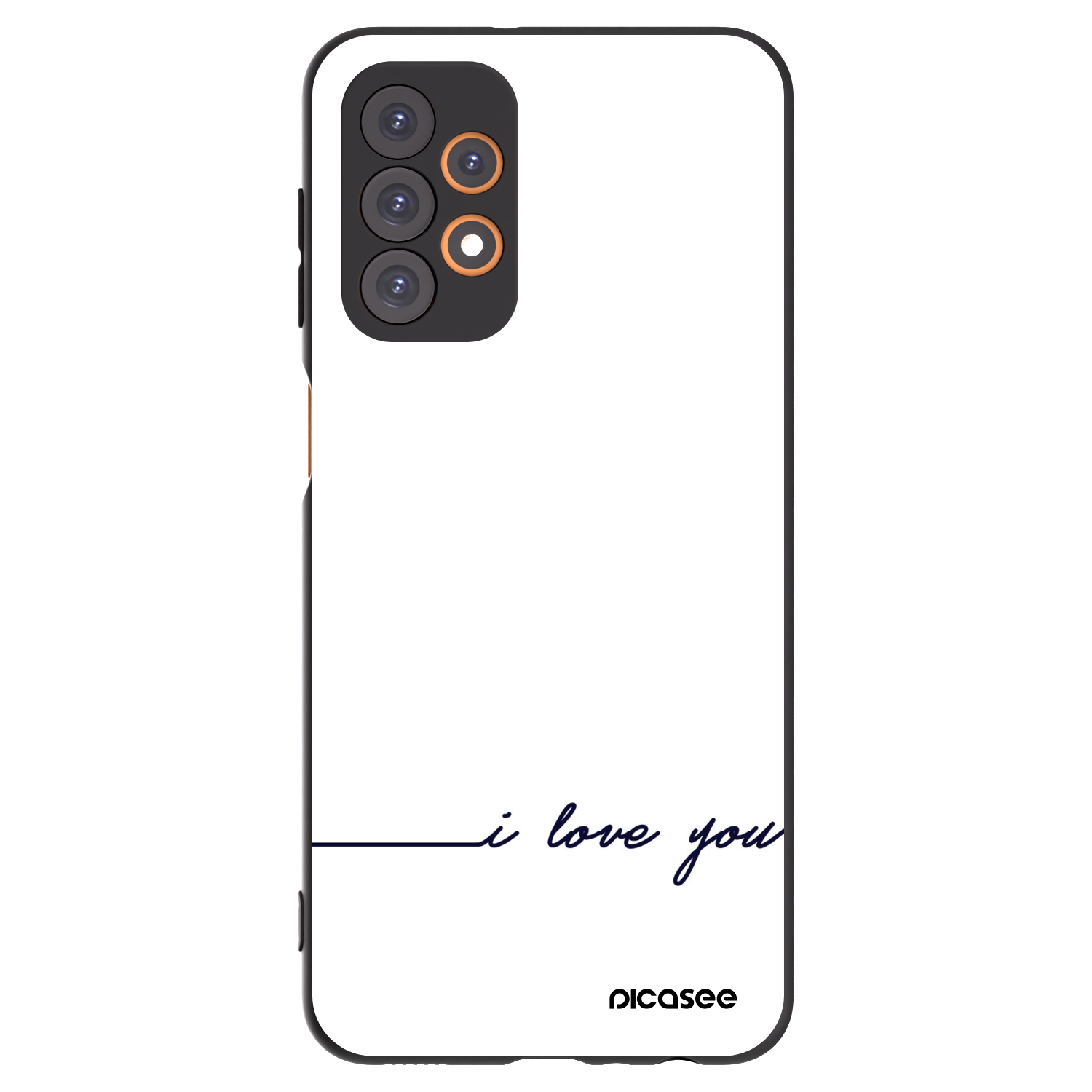 Picasee silikonový černý obal pro Samsung Galaxy A23 A236B 5G - Miluji tě