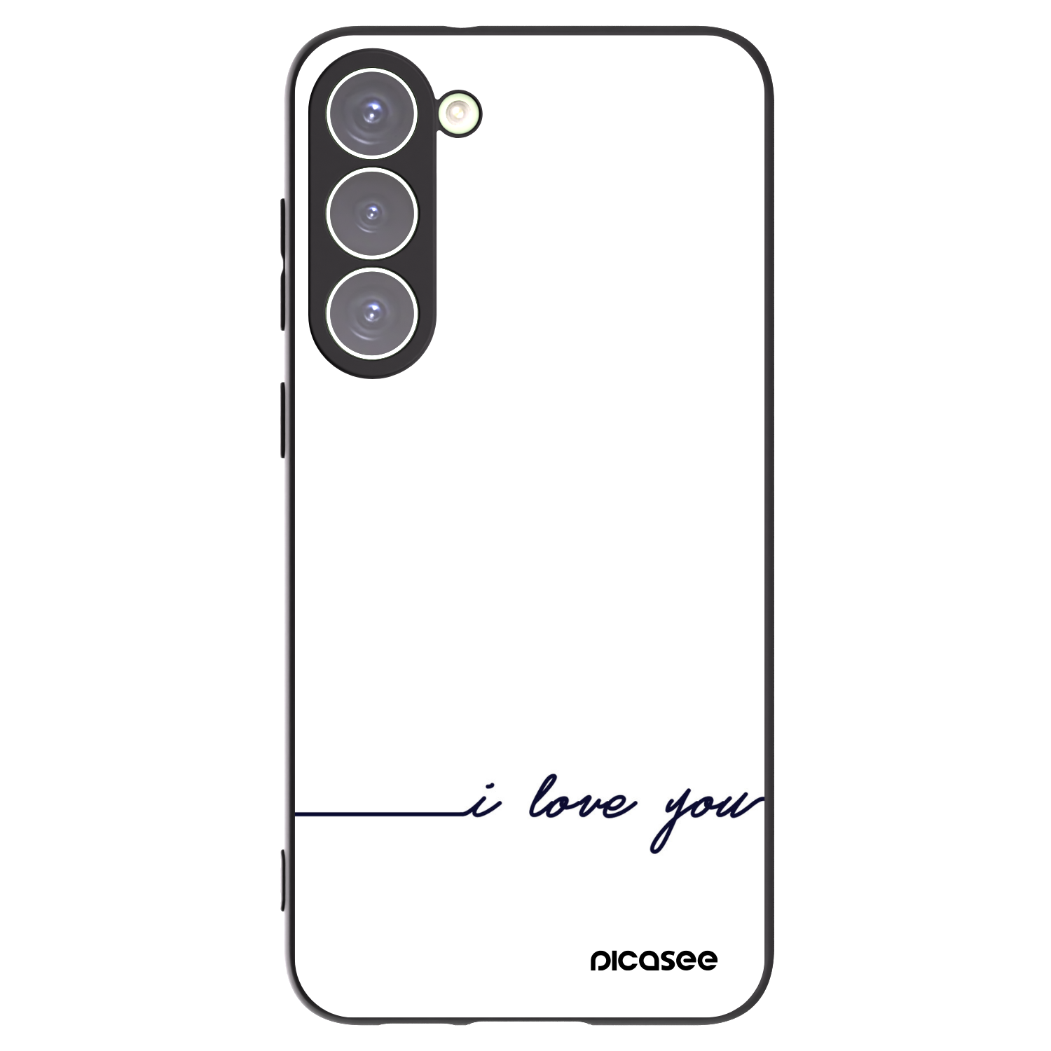 Picasee silikonový černý obal pro Samsung Galaxy S23+ 5G - Miluji tě