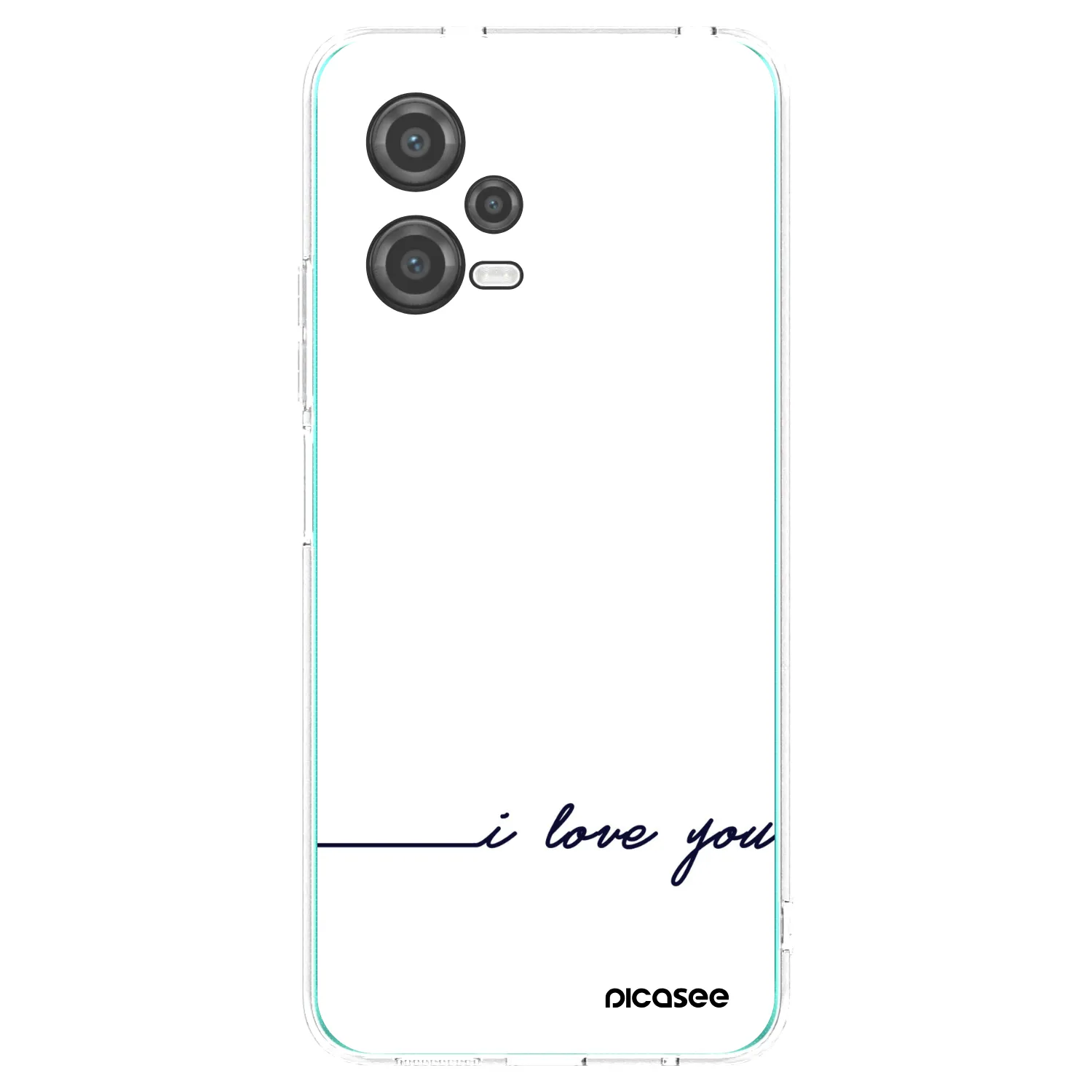 Picasee silikonový průhledný obal pro Xiaomi Poco X5 - Miluji tě