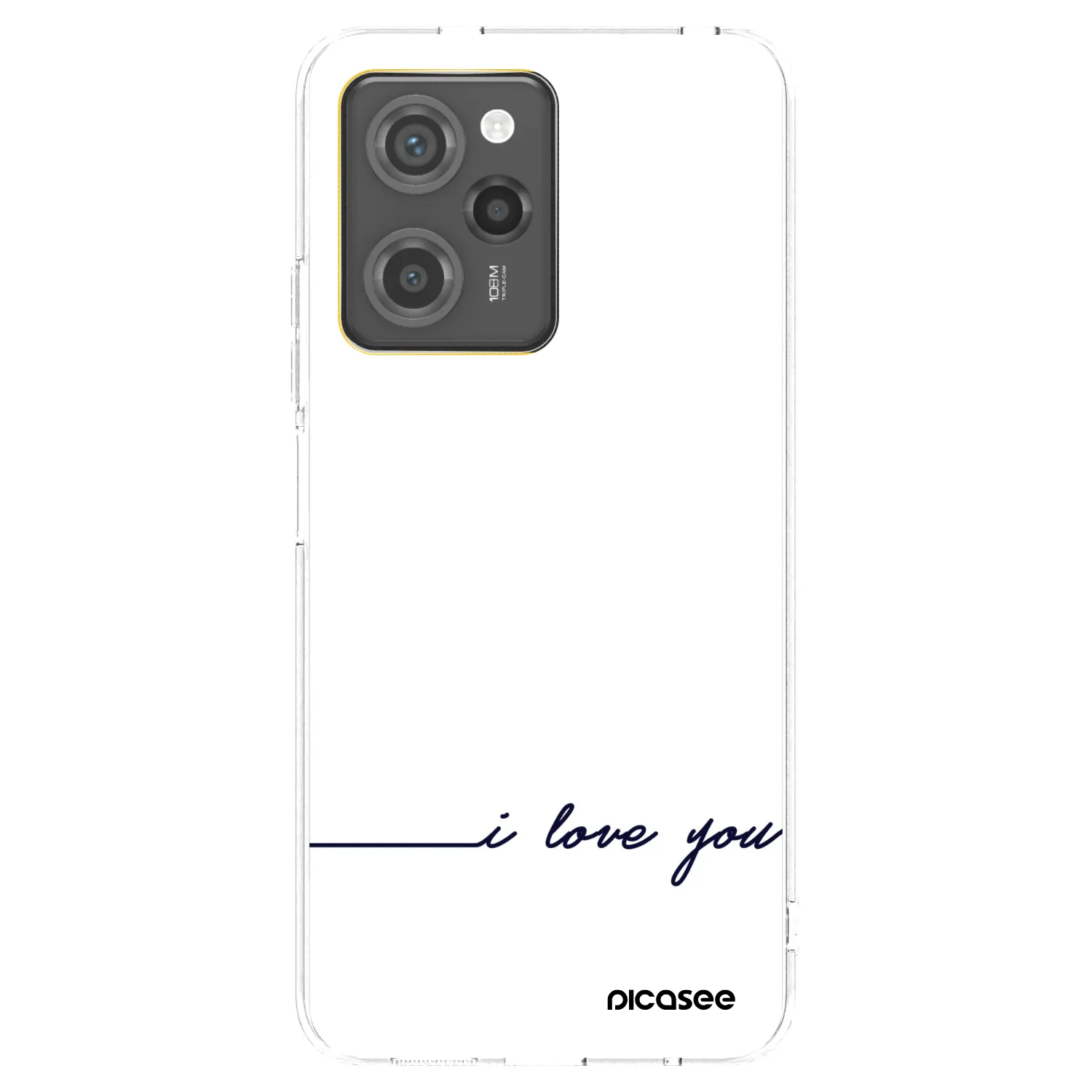 Picasee silikonový průhledný obal pro Xiaomi Poco X5 Pro - Miluji tě
