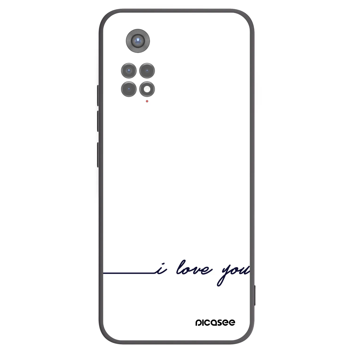 Picasee silikonový černý obal pro Xiaomi Redmi Note 11S 5G - Miluji tě