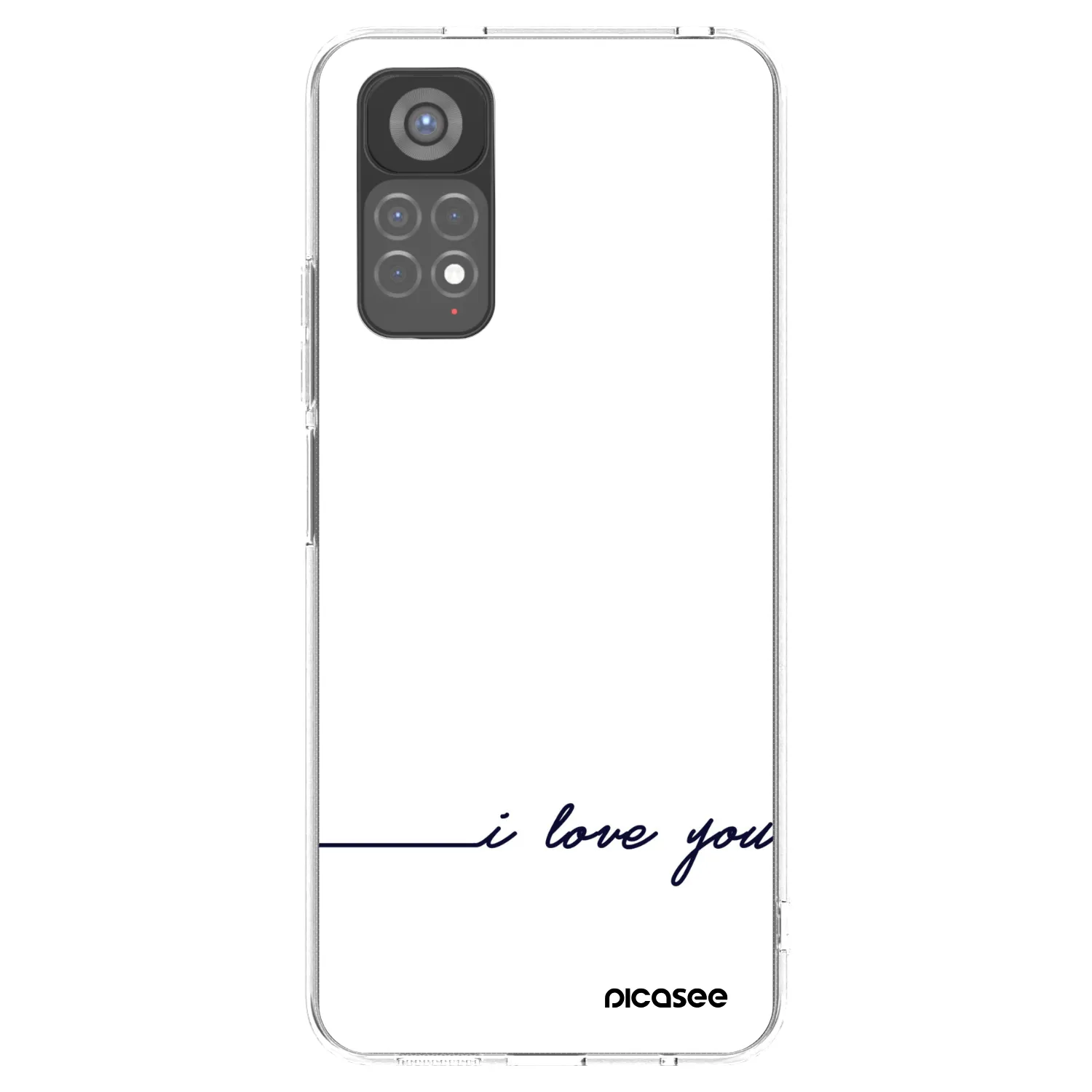 Picasee silikonový průhledný obal pro Xiaomi Redmi Note 11S 5G - Miluji tě