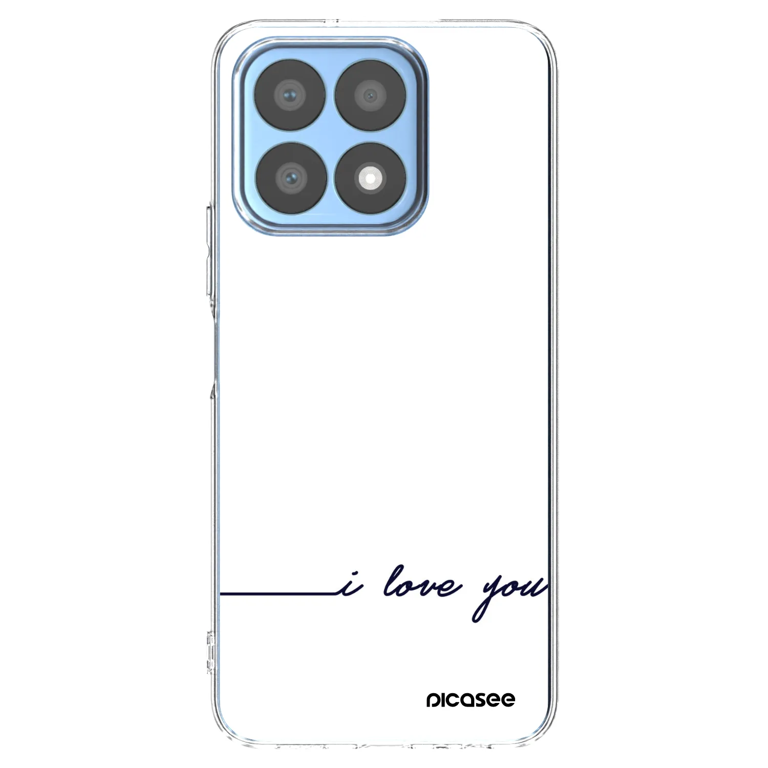 Picasee silikonový průhledný obal pro Honor X8a - Miluji tě