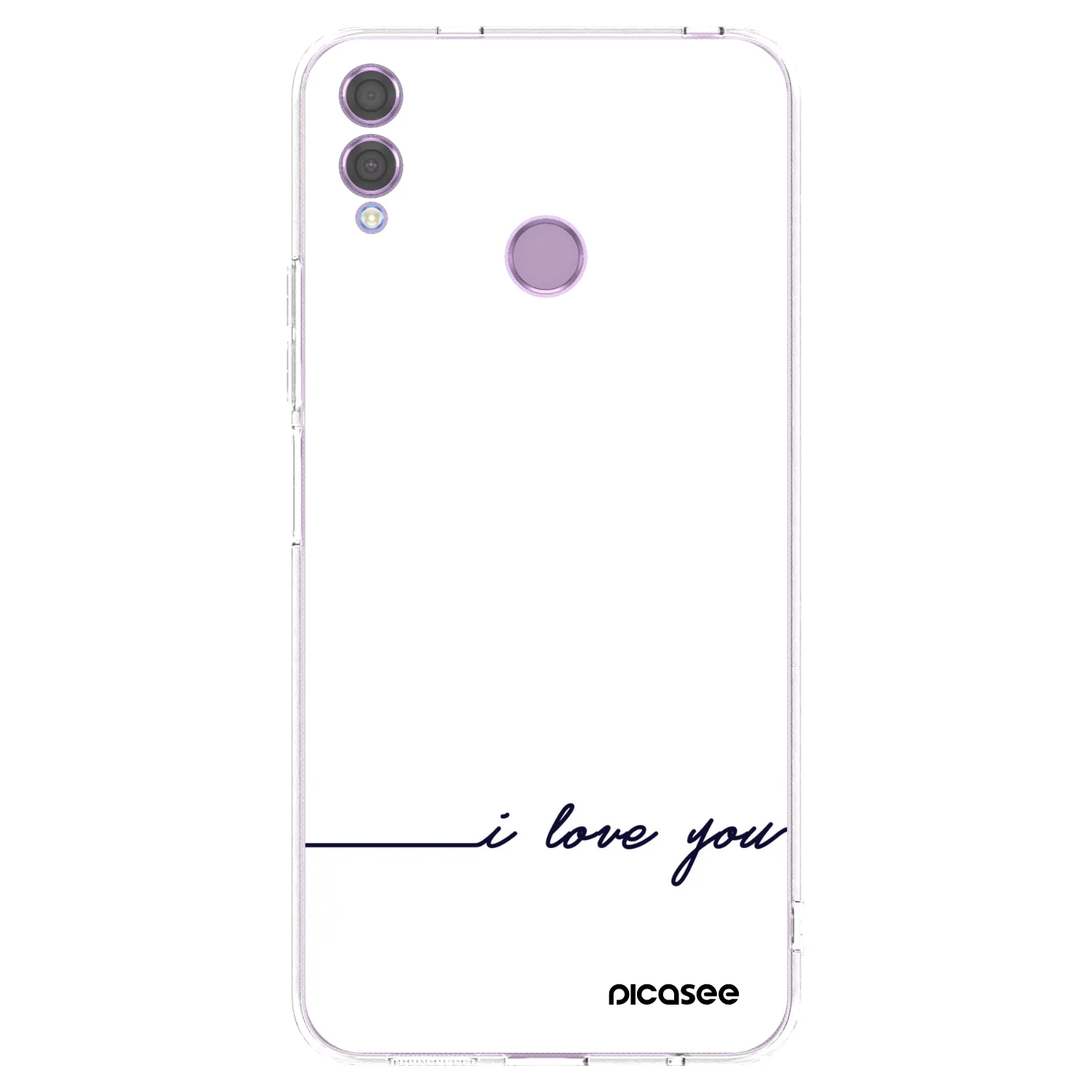 Picasee silikonový průhledný obal pro Honor 8X - Miluji tě