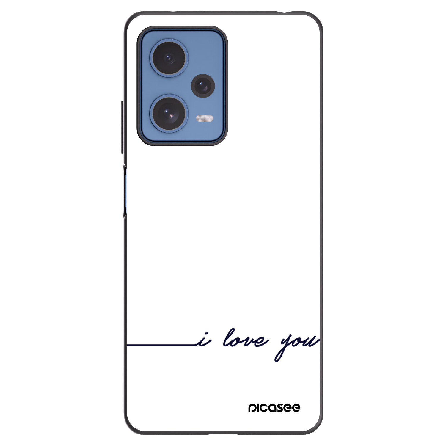 Picasee silikonový černý obal pro Xiaomi Redmi Note 12 Pro 5G - Miluji tě