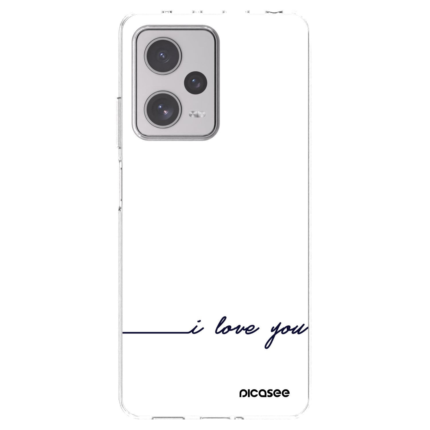 Picasee silikonový průhledný obal pro Xiaomi Redmi Note 12 Pro+ 5G - Miluji tě