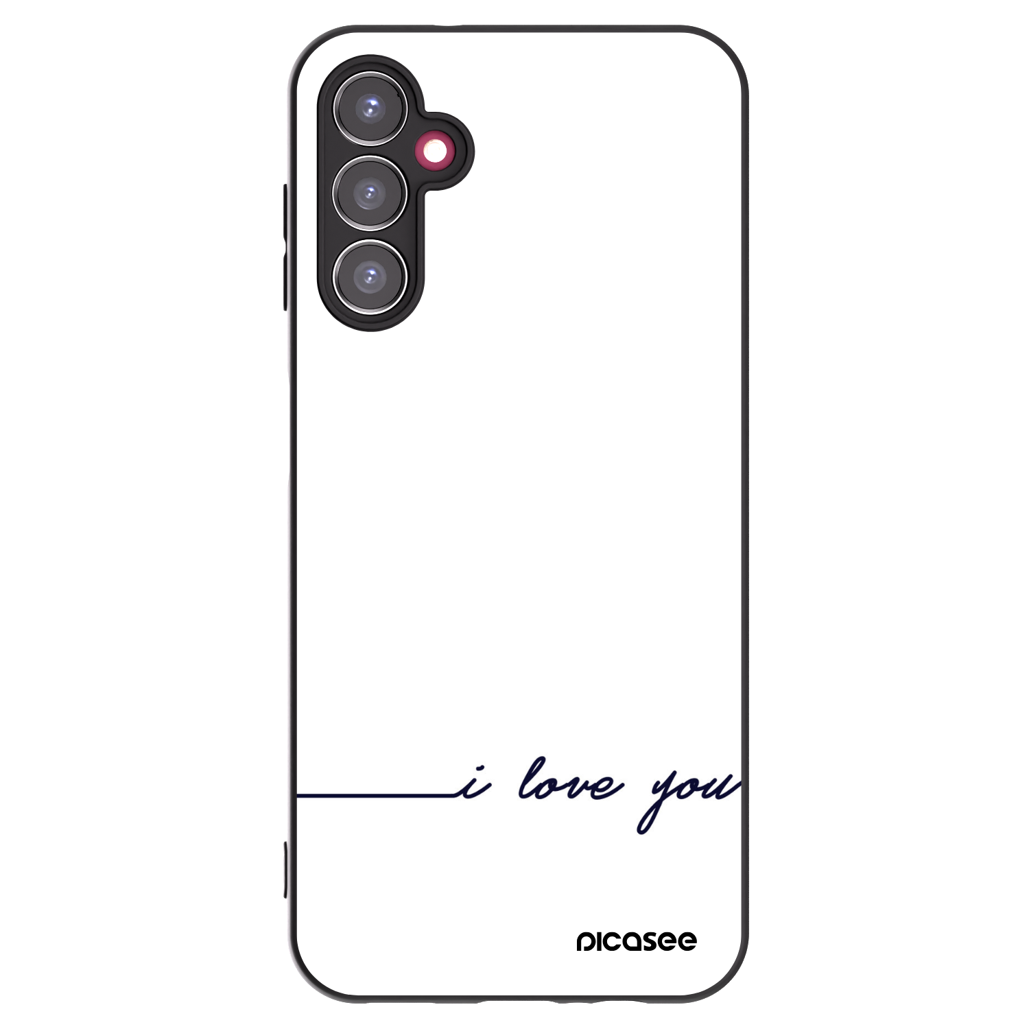 Picasee silikonový černý obal pro Samsung Galaxy A14 4G A145R - Miluji tě