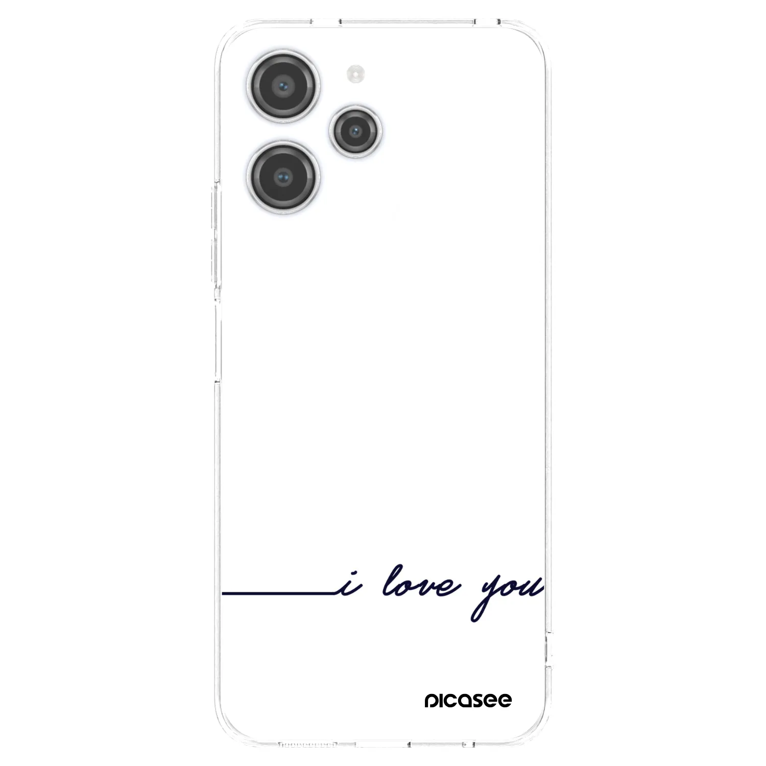 Picasee silikonový průhledný obal pro Xiaomi Redmi 12 4G - Miluji tě