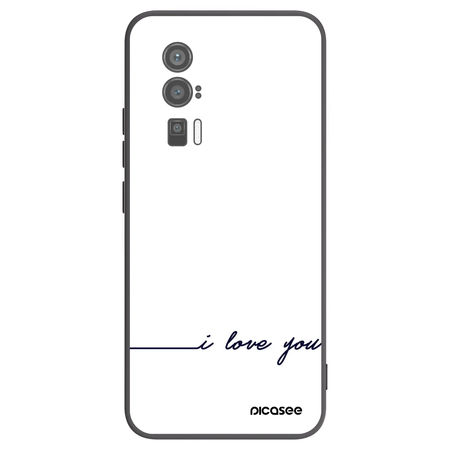 Picasee silikonový černý obal pro Xiaomi Poco F5 Pro 5G - Miluji tě