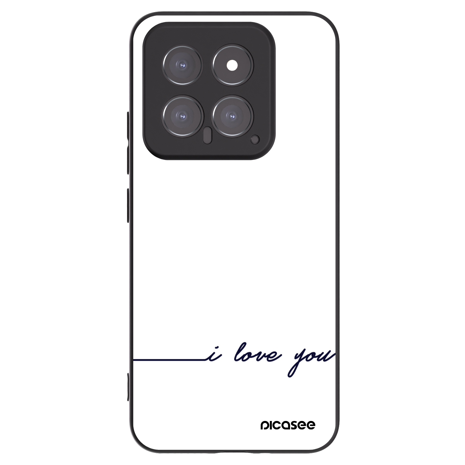 Picasee silikonový černý obal pro Xiaomi 14 - Miluji tě