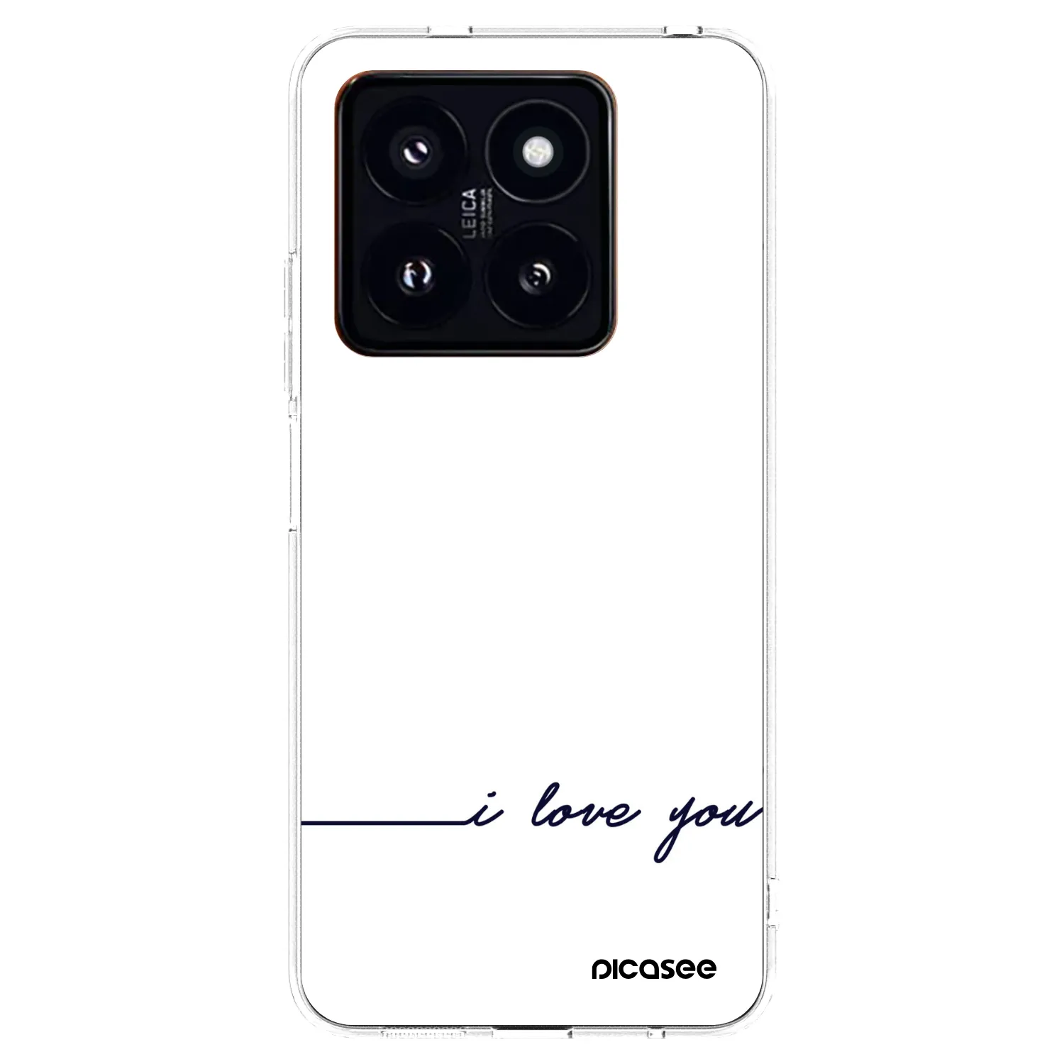 Picasee silikonový průhledný obal pro Xiaomi 14 Pro - Miluji tě