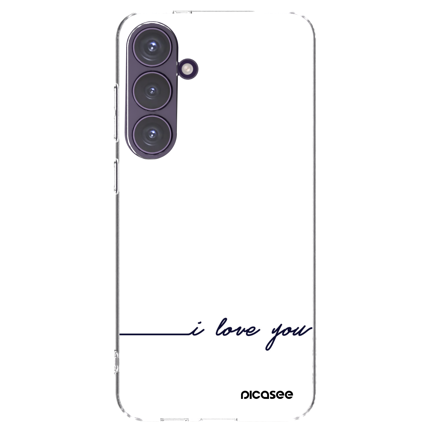 Picasee silikonový průhledný obal pro Samsung Galaxy S24+ S926B 5G - Miluji tě