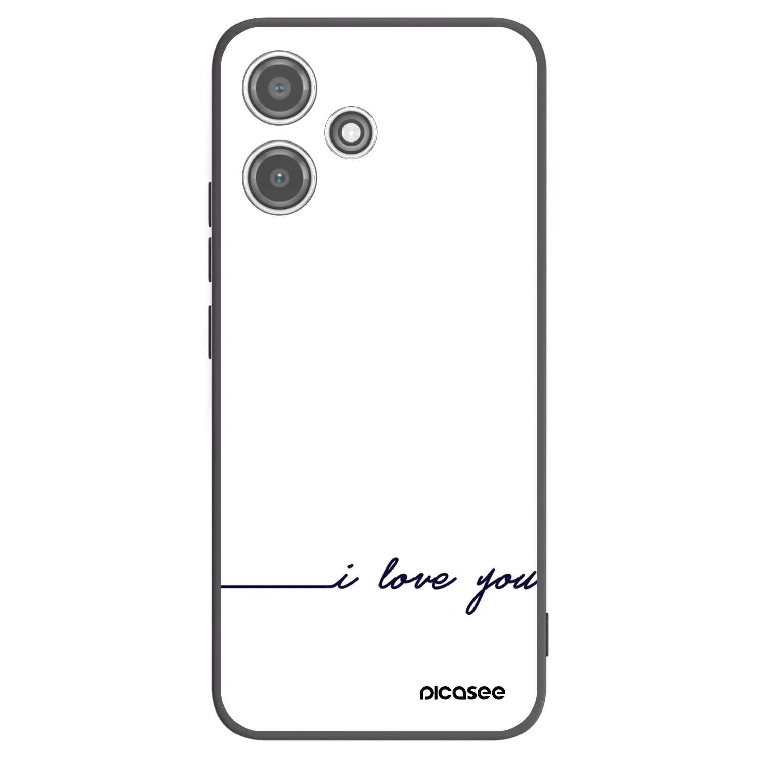 Picasee silikonový černý obal pro Xiaomi Redmi 12 5G - Miluji tě
